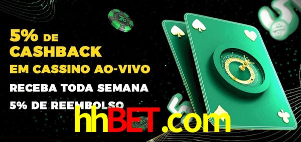 Promoções do cassino ao Vivo hhbet.com